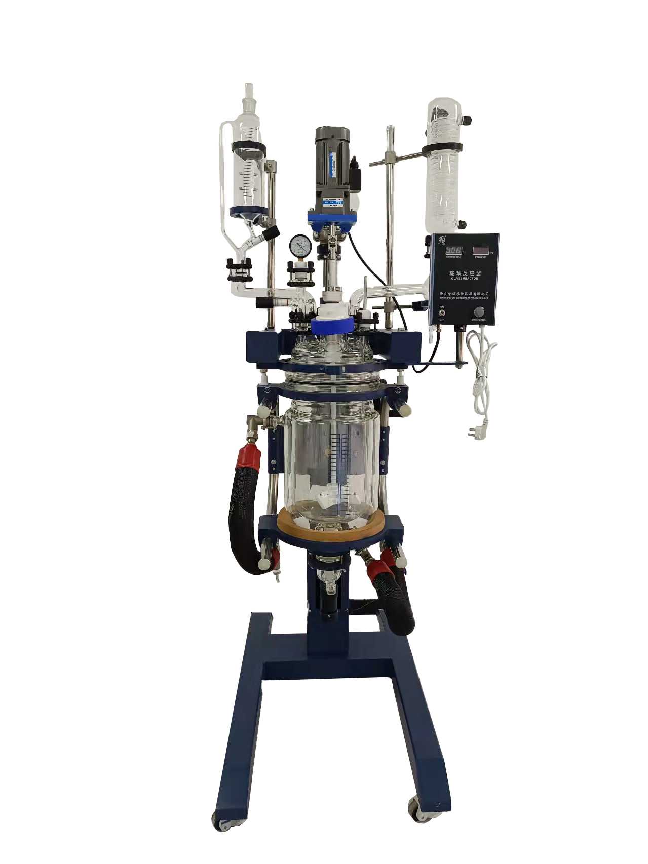 10L升降旋转玻璃反应釜